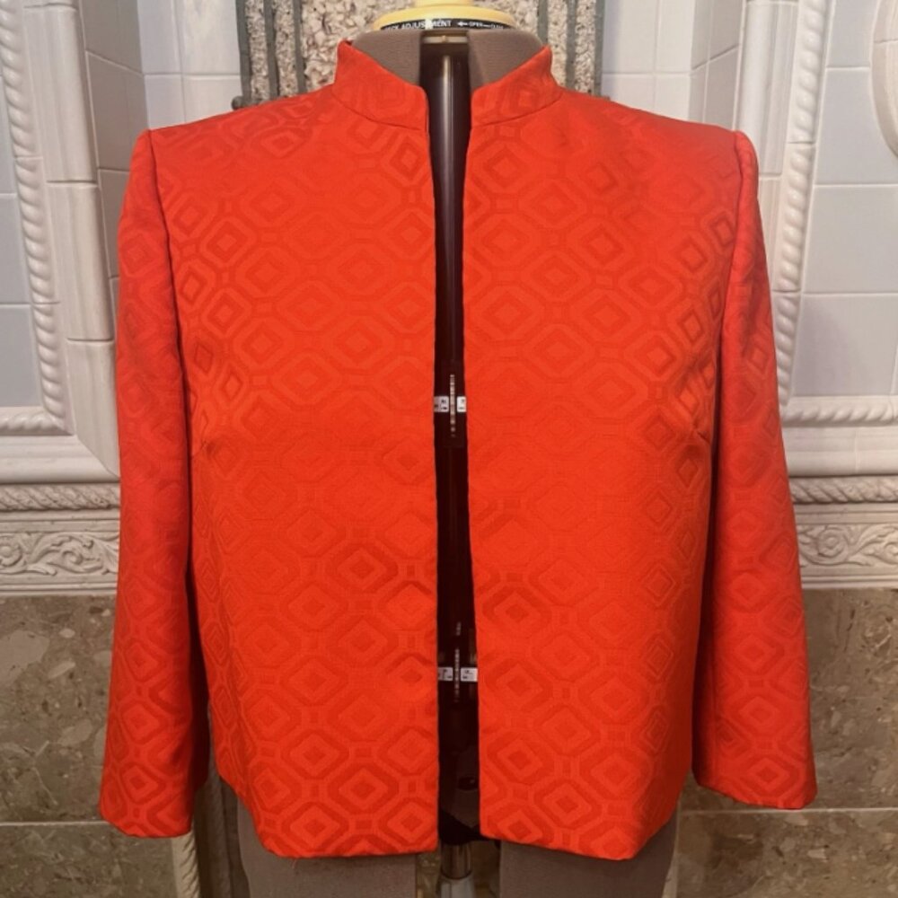 Kasper. Size 16. Red Open Front Lined Jacket. Neh… - image 1